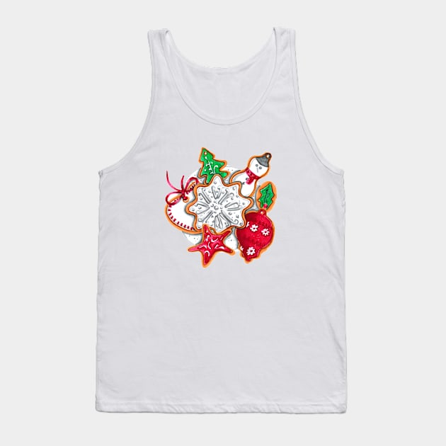 Christmas Cookies Tank Top by Svetlana Pelin